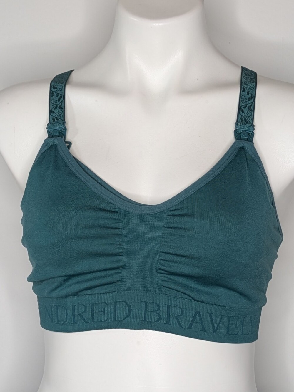 Kindred Bravely Blue V Neck Nursing Bra M Busty